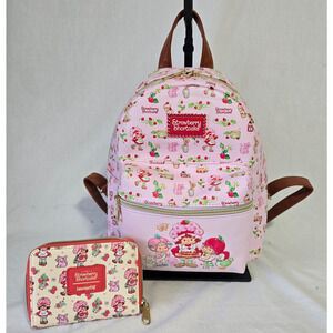 Strawberry Shortcake Gingham Mini Backpack Hot Topic Rare Official Strawberry Shortcake Gingham Mini Backpack Hot Topic Rare  main image 3